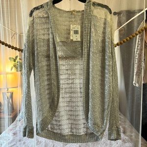 Lightweight sheer hooded sweater